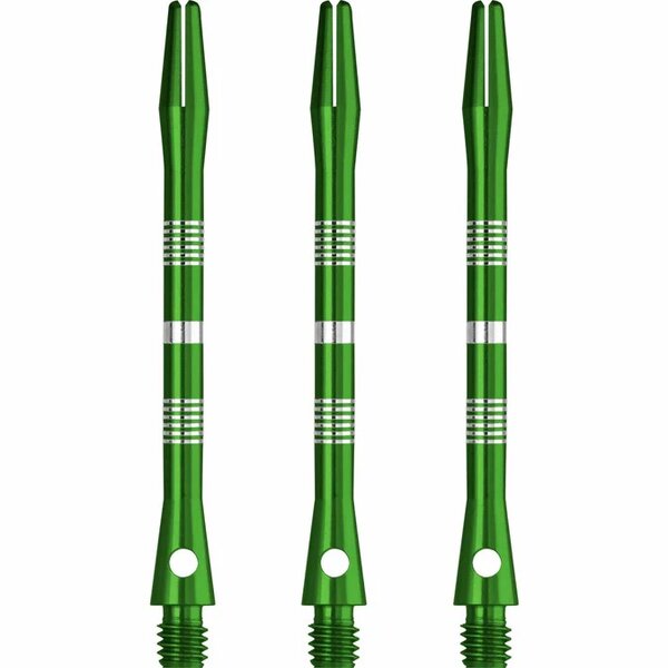 DESIGNA MULTILINE ALUMINIUM SHAFTS - REGROOVED - Green - LONG