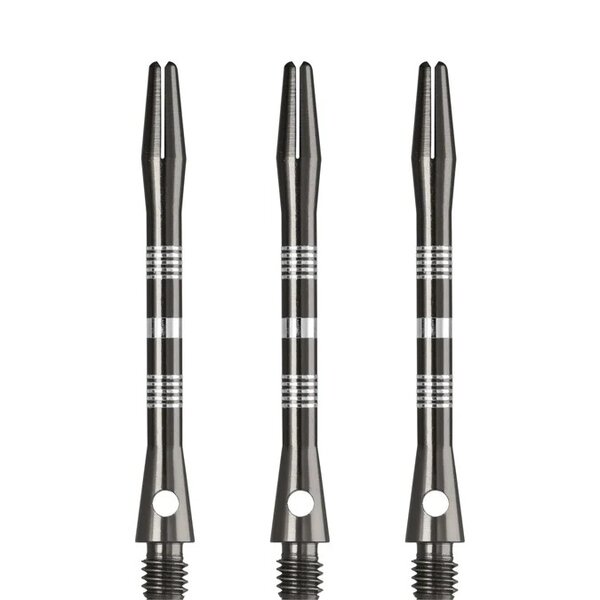 DESIGNA MULTILINE ALUMINIUM SHAFTS - REGROOVED - GUN METAL - MEDIUM