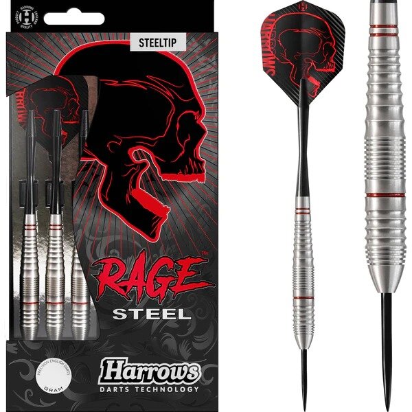 Harrows Rage Steel Brass Dartpijlen 