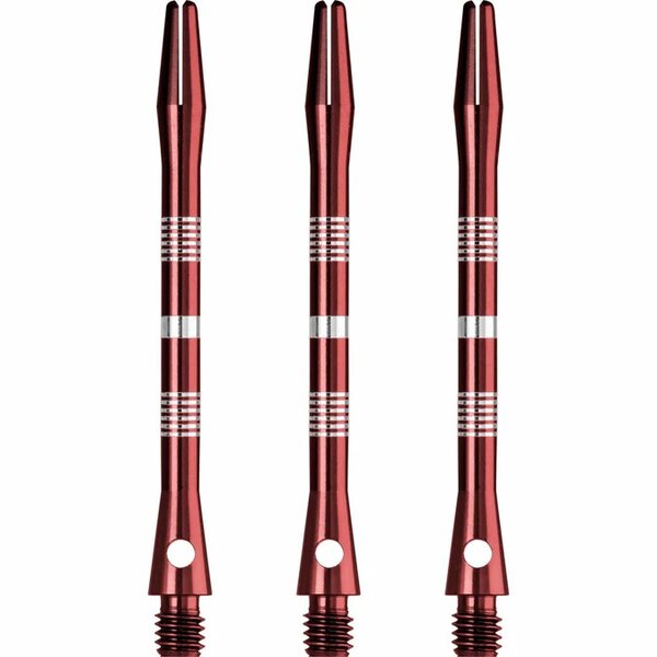 DESIGNA MULTILINE ALUMINIUM SHAFTS - REGROOVED - RED - LONG