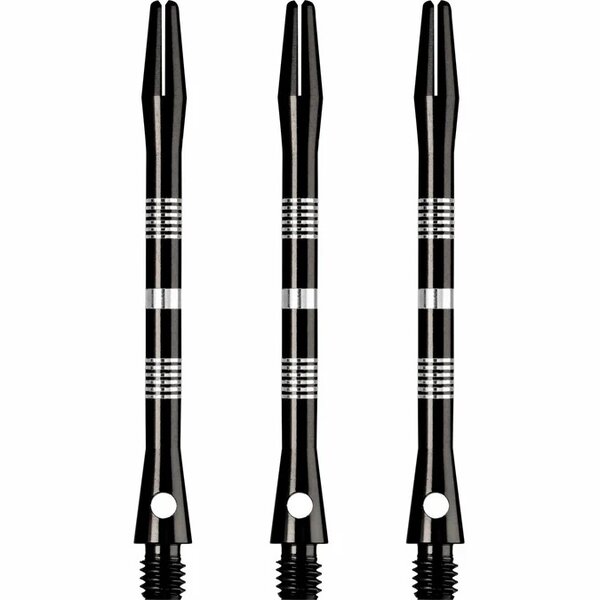 DESIGNA MULTILINE ALUMINIUM SHAFTS - REGROOVED - BLACK - LONG