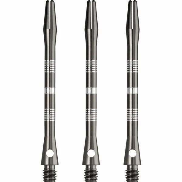 DESIGNA MULTILINE ALUMINIUM SHAFTS - REGROOVED - GUN METAL - LONG