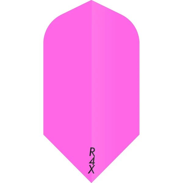 Ruthless R4X - Solid - Dart Flights - 100 Micron - Slim - Fluo Pink
