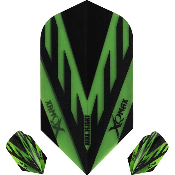 XQMax Dart Flights - Max Flight - 100 - Slim - Green
