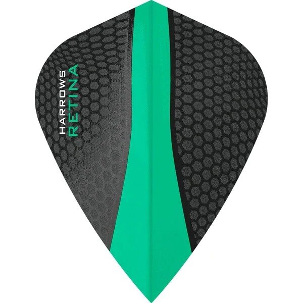 Harrows Retina Dart Flights - Kite Shape - Jade
