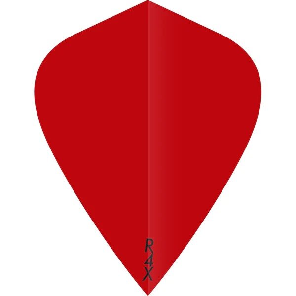 Ruthless R4X - Solid - Dart Flights - 100 Micron - Kite - Red