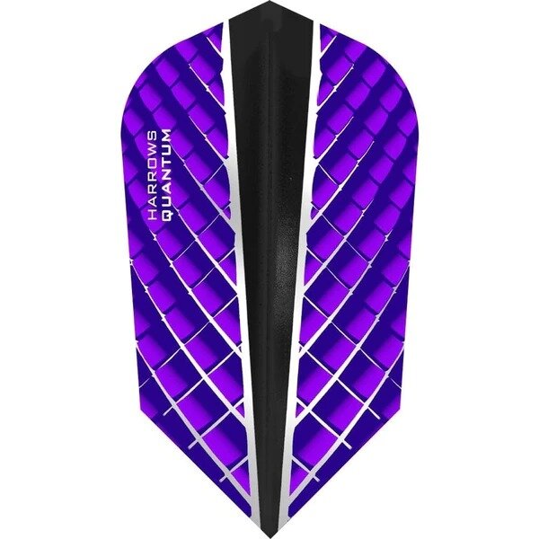 Harrows Quantum Dart Flights - Slim Shape - 100 Micron Purple