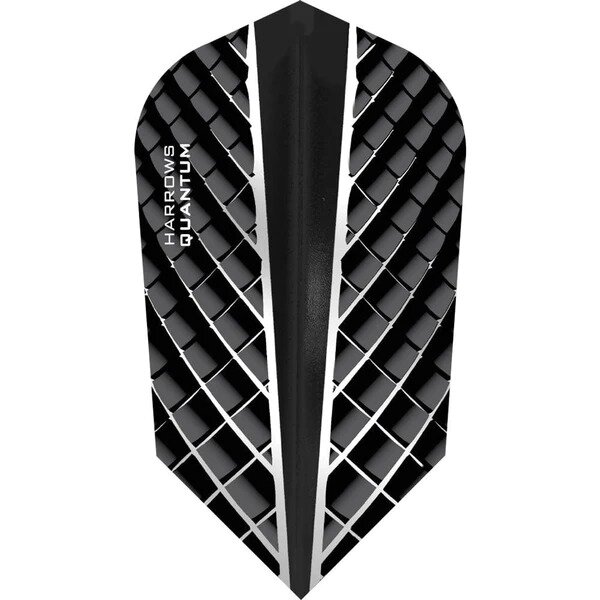 Harrows Quantum Dart Flights - Slim Shape - 100 Micron - Smokey