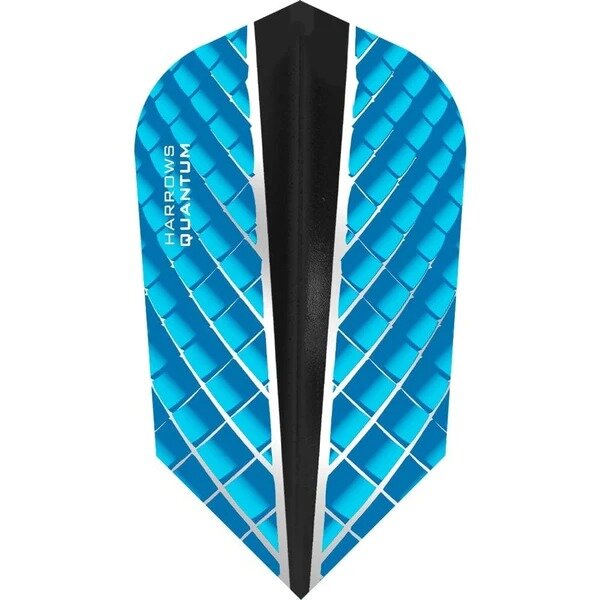 Harrows Quantum Dart Flights - Slim Shape - 100 Micron - Aqua