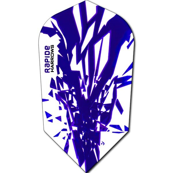 Harrows Rapide Dart Flights - Slim Shape - 100 Micron - Dark Blue