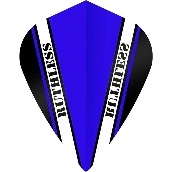 Ruthless - V100 Pro - Dart Flights - 100 Micron - Kite - Blue
