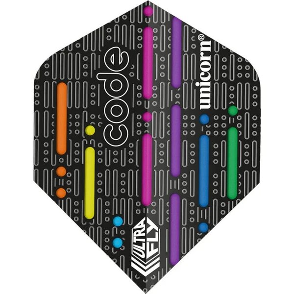 UNICORN ULTRAFLY DART FLIGHTS - 100 MICRON - PLUS STD - CODE DNA