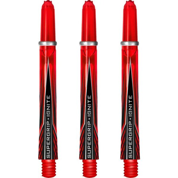  HARROWS SUPERGRIP IGNITE SHAFTS - DART SHAFTS - RED - Medium