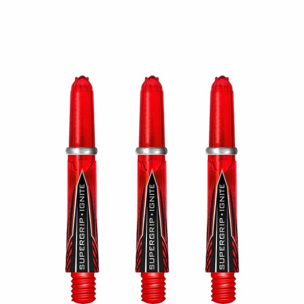  HARROWS SUPERGRIP IGNITE SHAFTS - DART SHAFTS - RED - Short