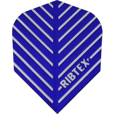 RIBTEX DART FLIGHTS - STANDARD SHAPE - STRIPES - Blue