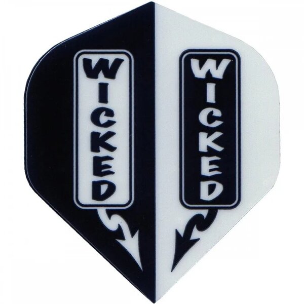 RUTHLESS - WICKED - DART FLIGHTS - 100 MICRON - NO2 - STD - White