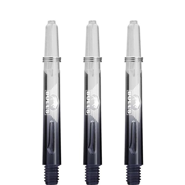 BULLS X-RAY SHAFTS SHORT - GRADIENT - BLACK