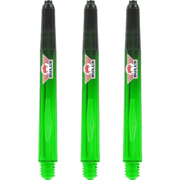BULLS AIRSTRIPER DART SHAFTS MEDIUM - POLYCARBONATE - GREEN