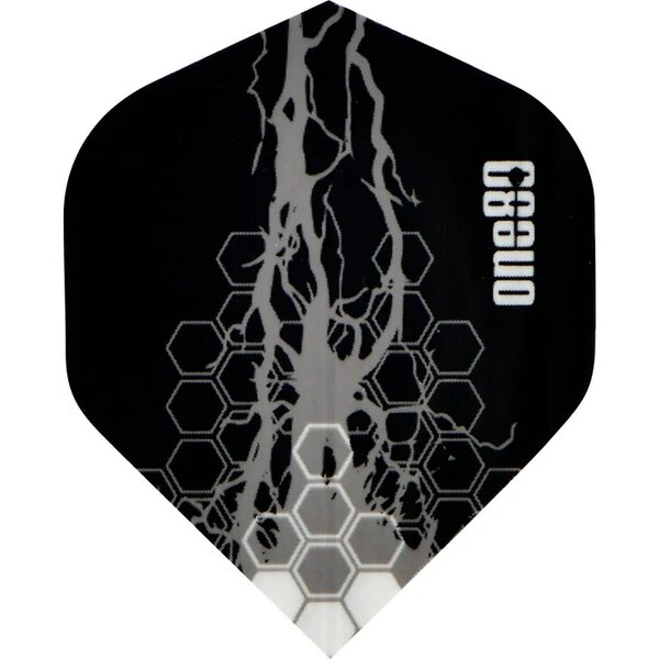 One80 Dart Flights - 100 Micron - Charge Flight - No2 - Std - Grey
