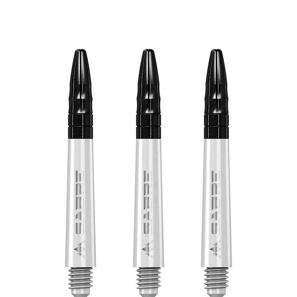 Mission Sabre Shafts - Polycarbonaat Dart Shafts - Inbetween - White - Black Top