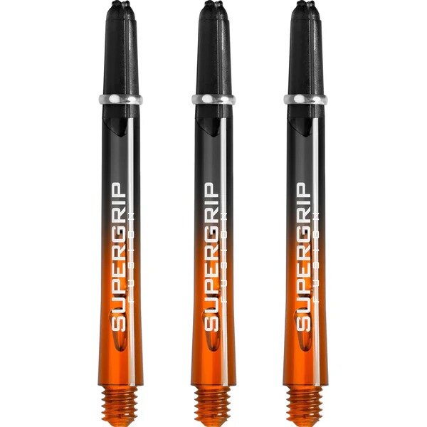 Harrows Supergrip Fusion X Shafts - Dart Shafts - Medium - Black/Orange
