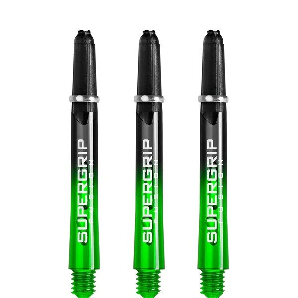Harrows Supergrip Fusion X Shafts - Dart Shafts - Inbetween - Black/Green