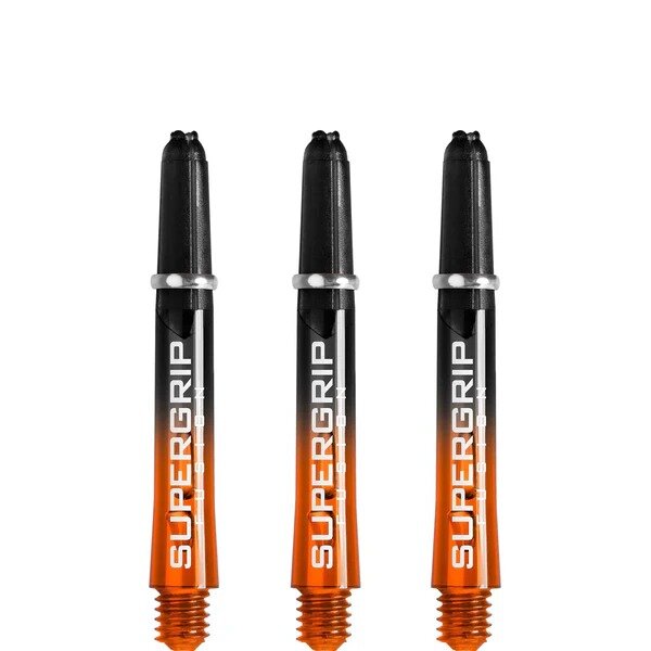 Harrows Supergrip Fusion X Shafts - Dart Shafts - Short - Black/Orange