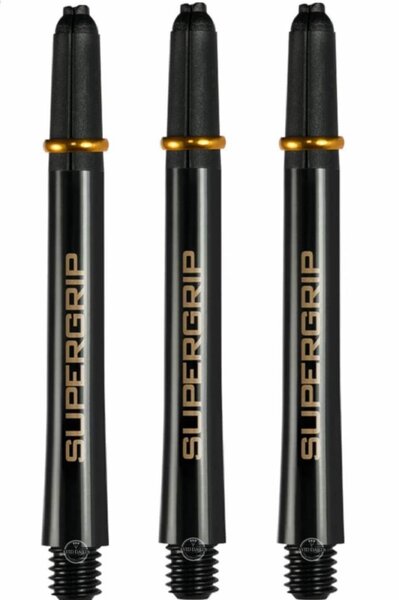 Harrows Supergrip Fusion X Shafts - Dart Shafts - Short - Black/Gold
