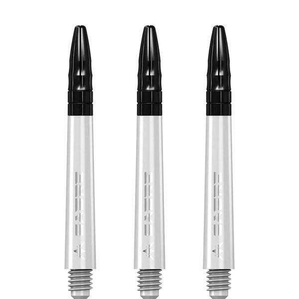 Mission Sabre Shafts - Polycarbonaat Dart Shafts - Inbetween+ - White - Black Top