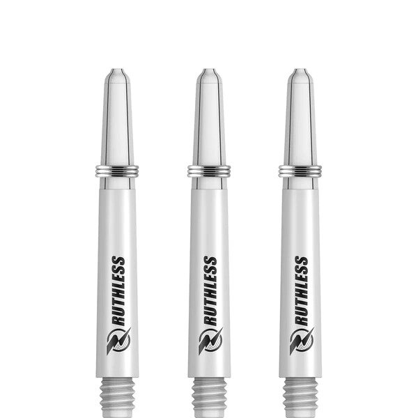 Ruthless RX - Ruthless Deflectagrip Dart Shafts - Inbetween -Nylon-White
