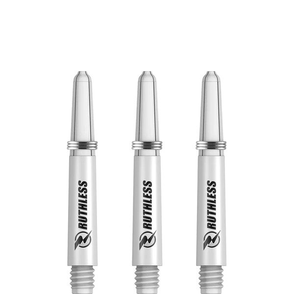Ruthless RX - Ruthless Deflectagrip Dart Shafts - Short -Nylon-White