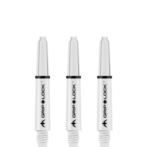Mission GripLock Shafts - Dart Shafts - Short - White
