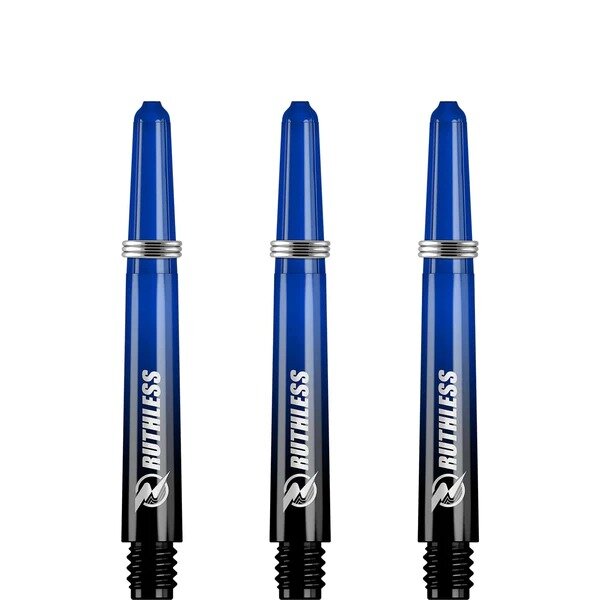 Ruthless Deflectagrip Plus Dart Shafts - Inbetween - Polycarbonaat - Blue/Black