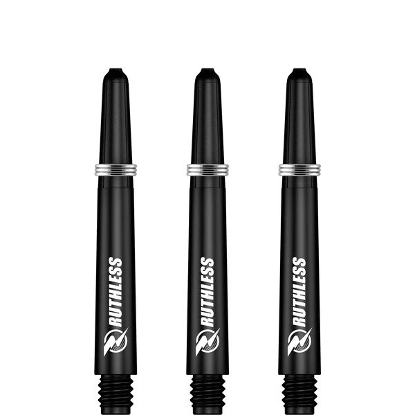 Ruthless RX - Ruthless Deflectagrip Dart Shafts - Inbetween -Nylon-Black