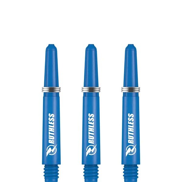 Ruthless RX - Ruthless Deflectagrip Dart Shafts - Short -Nylon-Blue
