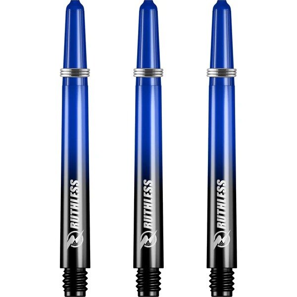 Ruthless Deflectagrip Plus Dart Shafts - Medium - Polycarbonaat - Blue/Black