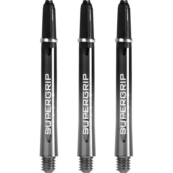 Harrows Supergrip Fusion X Shafts - Dart Shafts - Medium - Black/Clear