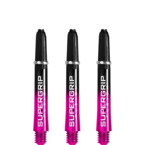 Harrows Supergrip Fusion X Shafts - Dart Shafts - Short - Black/Pink