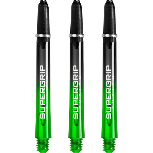 Harrows Supergrip Fusion X Shafts - Dart Shafts - Medium - Black/Green