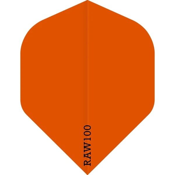 Dart Flights - Raw 100 - 100 Micron - Std - Plain - Orange