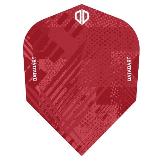 Datadart Dart Flights - Grunge - 100 Micron - No6 - Std - Red