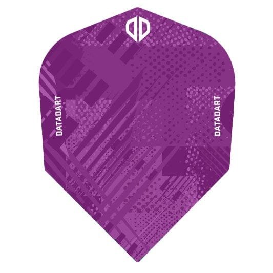 Datadart Dart Flights - Grunge - 100 Micron - No6 - Std - Paars