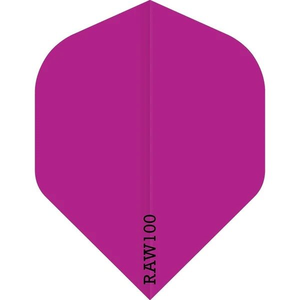 Dart Flights - Raw 100 - 100 Micron - Std - Plain - Pink