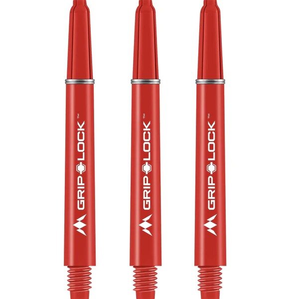 Mission GripLock Shafts - Dart Shafts - Medium - Red