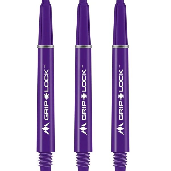 Mission GripLock Shafts - Dart Shafts - Medium - Purple