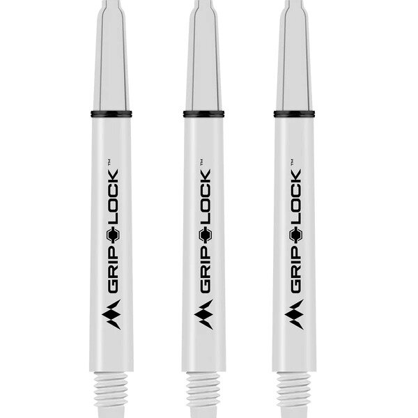 Mission GripLock Shafts - Dart Shafts - Medium - White