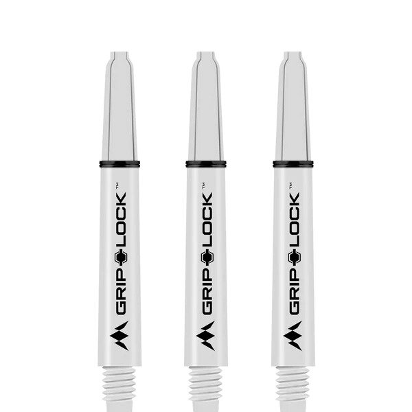 Mission GripLock Shafts - Dart Shafts - Inbetween - White