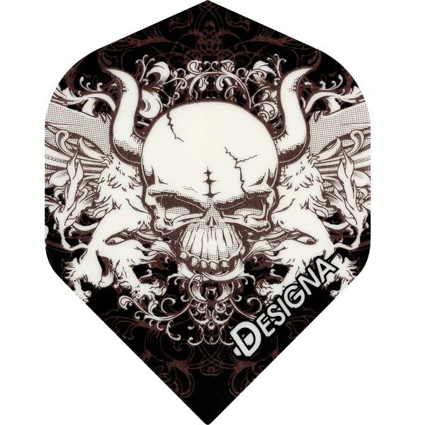 Designa Horror Show Dart Flights - No2 - Std - Horned Skull
