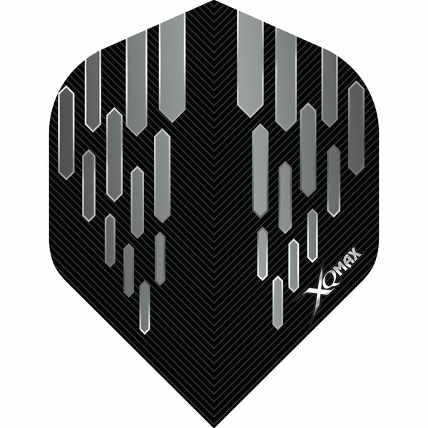 XQMax Dart Flights -100 micron - STD- No2 - Grey
