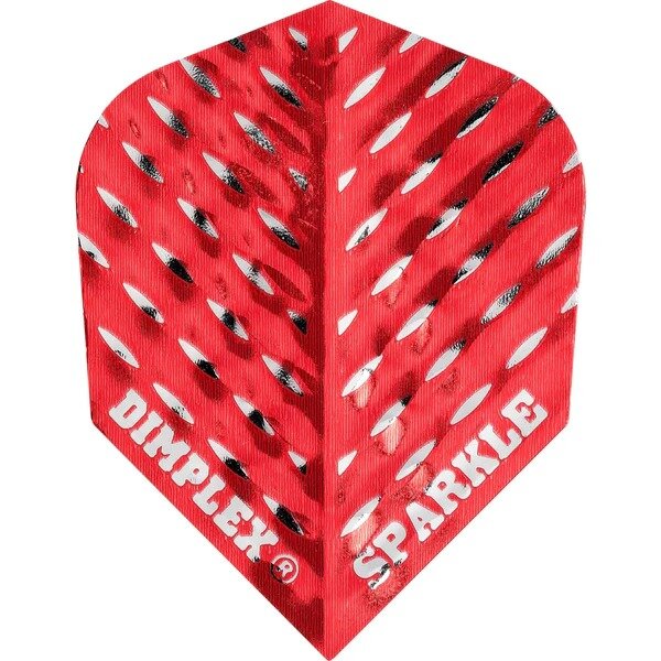 Harrows Dart Flights - Std - Dimplex Sparkle - Red